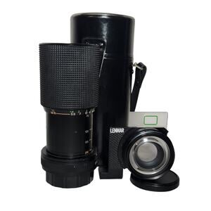 Vivitar 52MM 70-210MM 1:45 MC Lens & Lenmar Telephoto Lens With Case Pre-owned